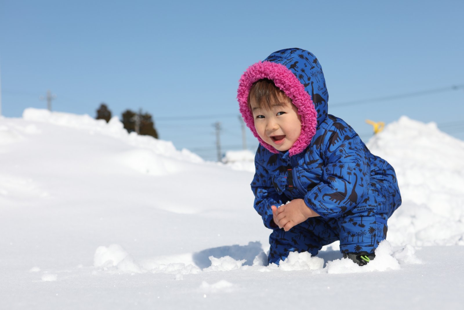 冬の雪遊び